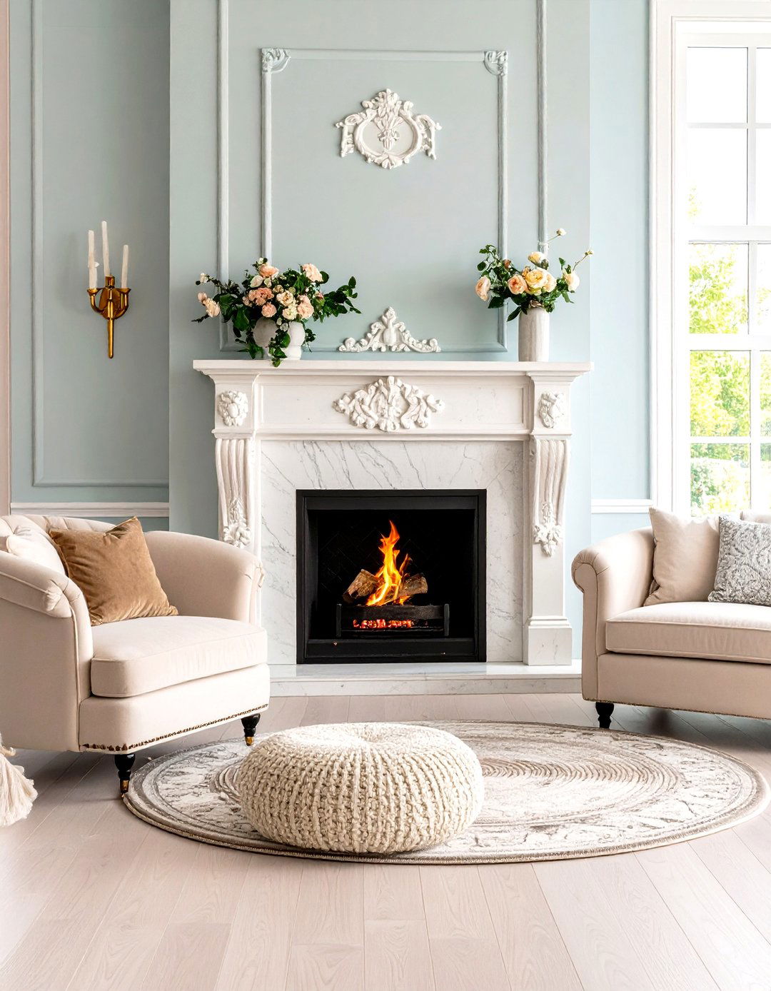 Fireplace Centered Parlor Room Focal Point - 20 Parlor Room Ideas
