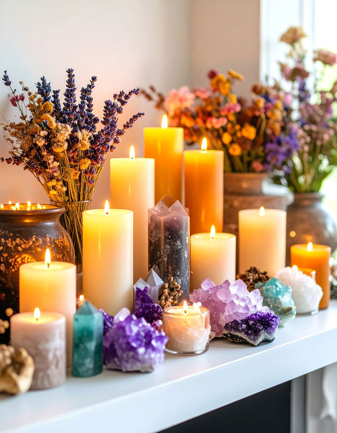 Fireplace Mantel Witchy Living Room Sanctuary - 20 Witchy Living Room Ideas