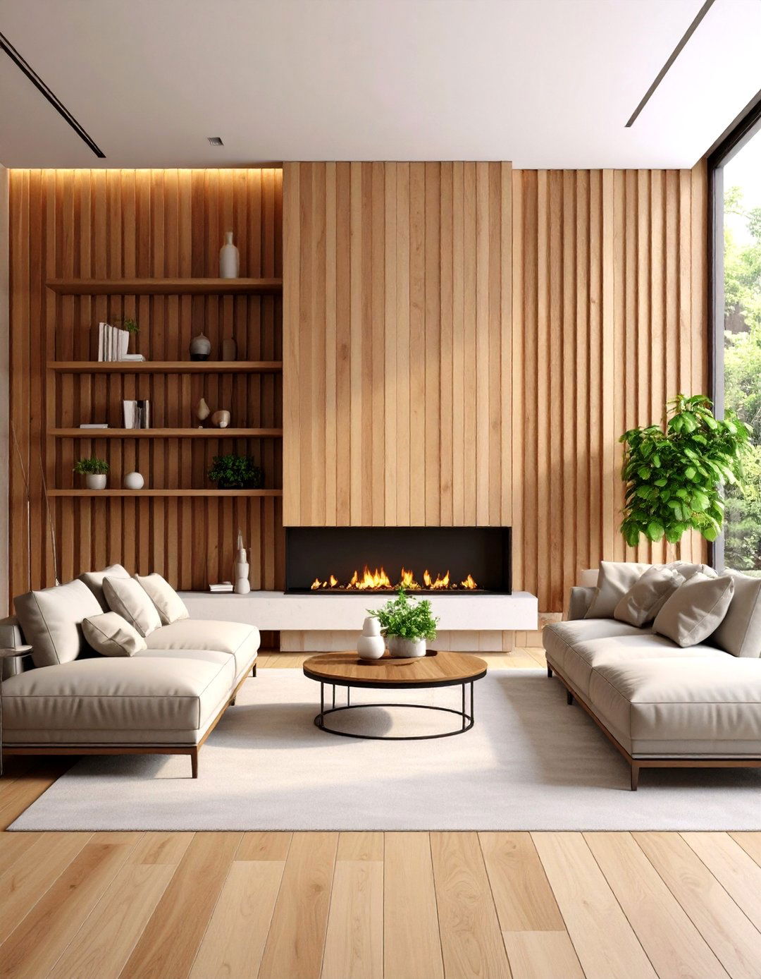 Fireplace Wood Slat Accent Wall - 20 Wood Slat Accent Wall Ideas