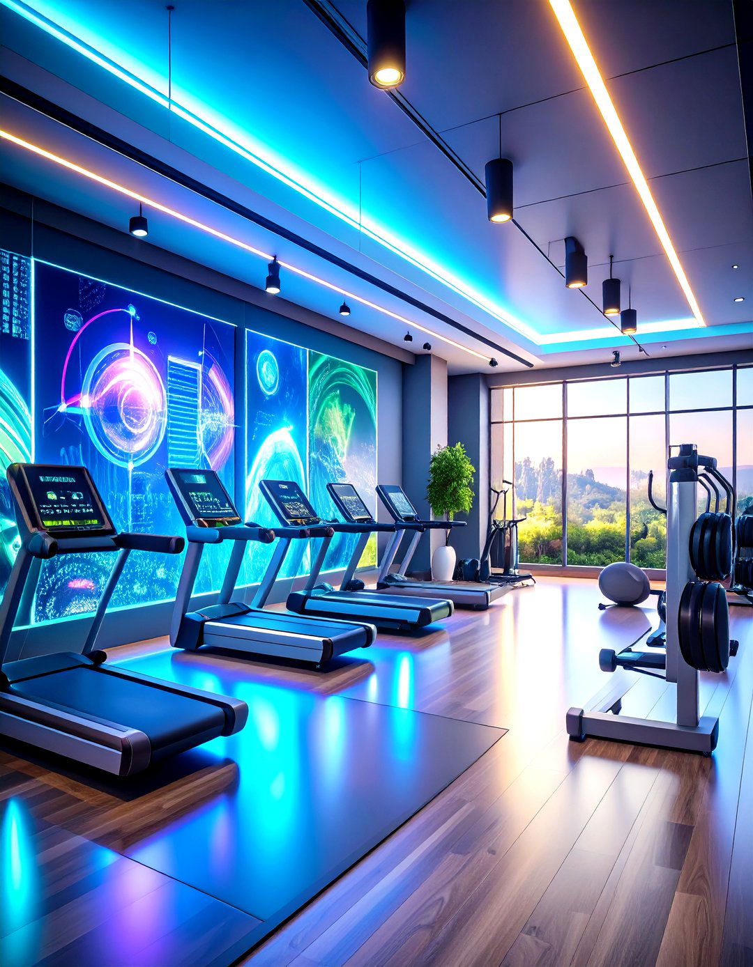 Fitness Sports Interactive Mural - 20 Interactive Murals
