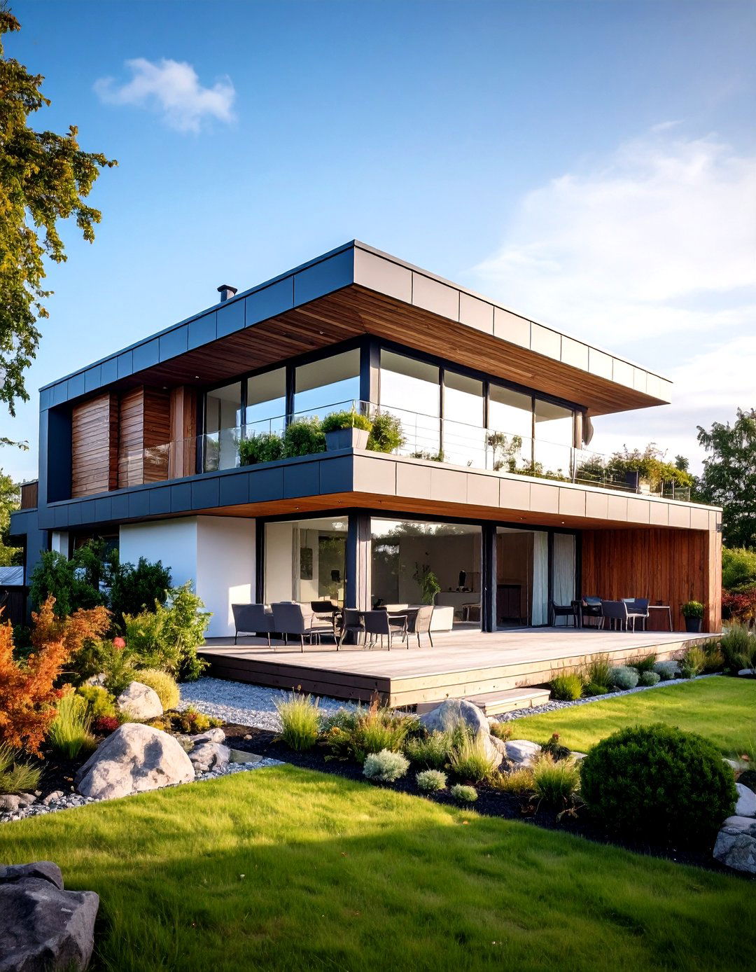 Flat Roof Minimalism - 20 Scandinavian House Exterior Ideas