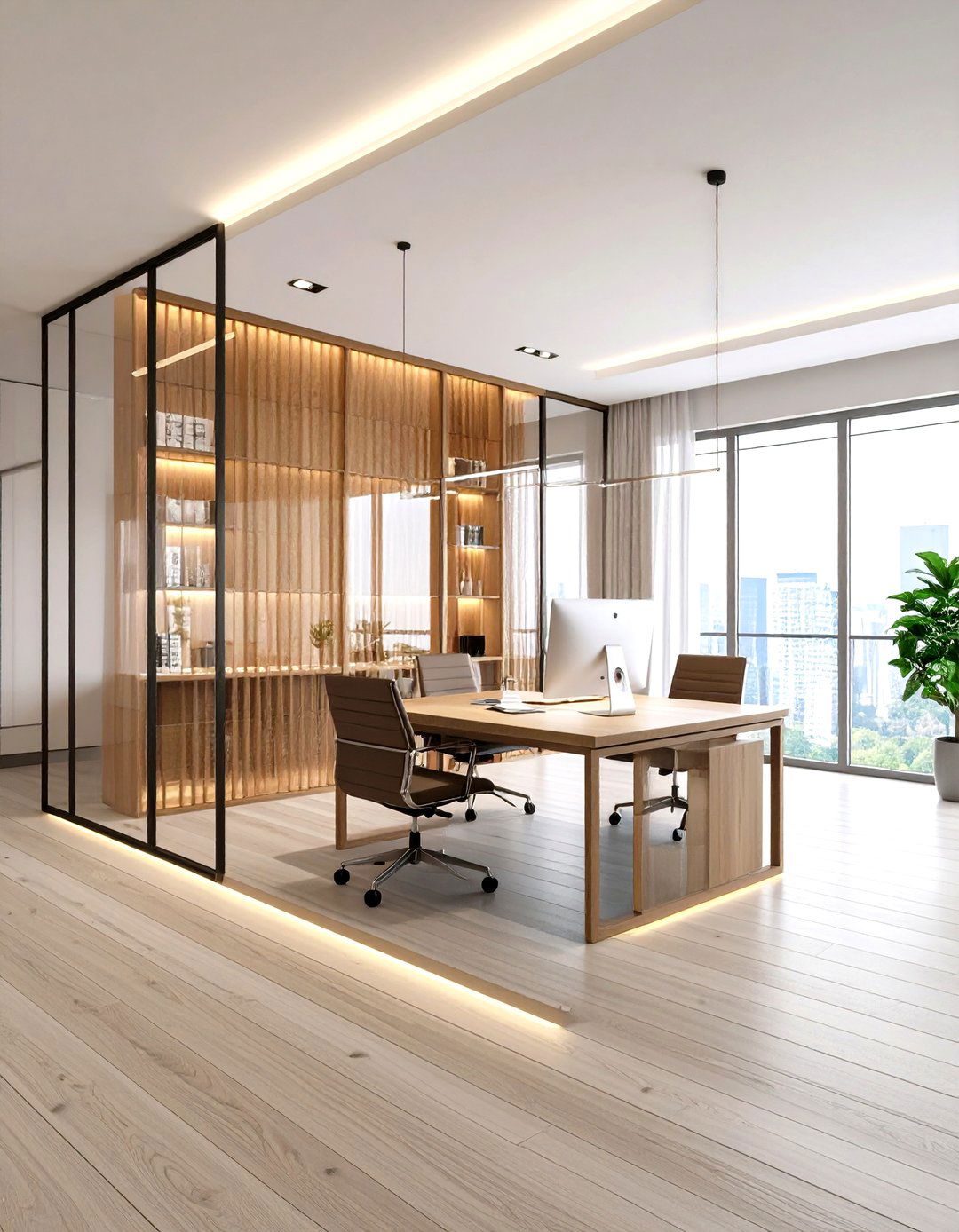 Flexible Rolling Screen Home Office Background - 20 Home Office Background Ideas