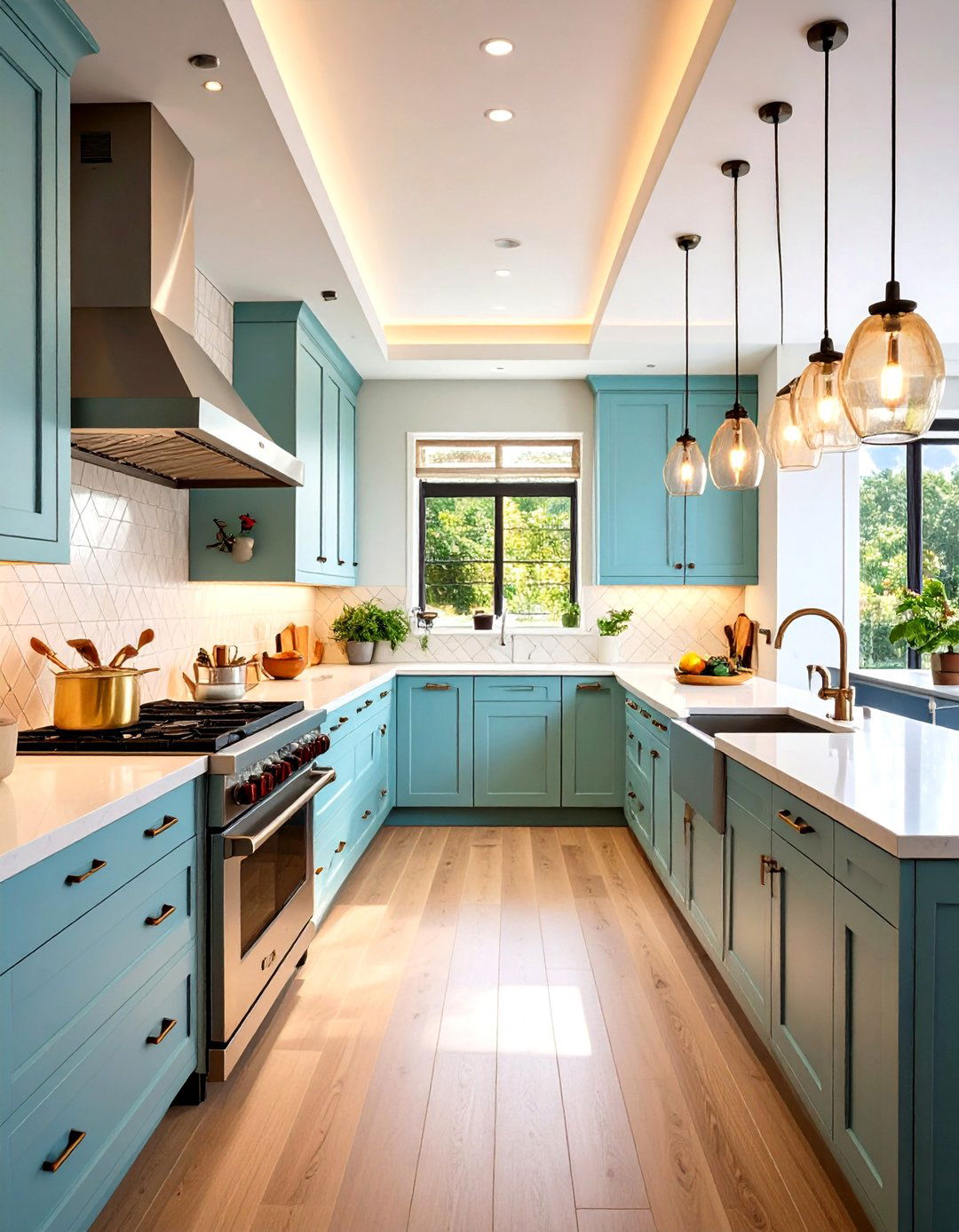 Flexible Track Lighting for Galley Kitchens - 20 Kitchen Track Lighting Ideas