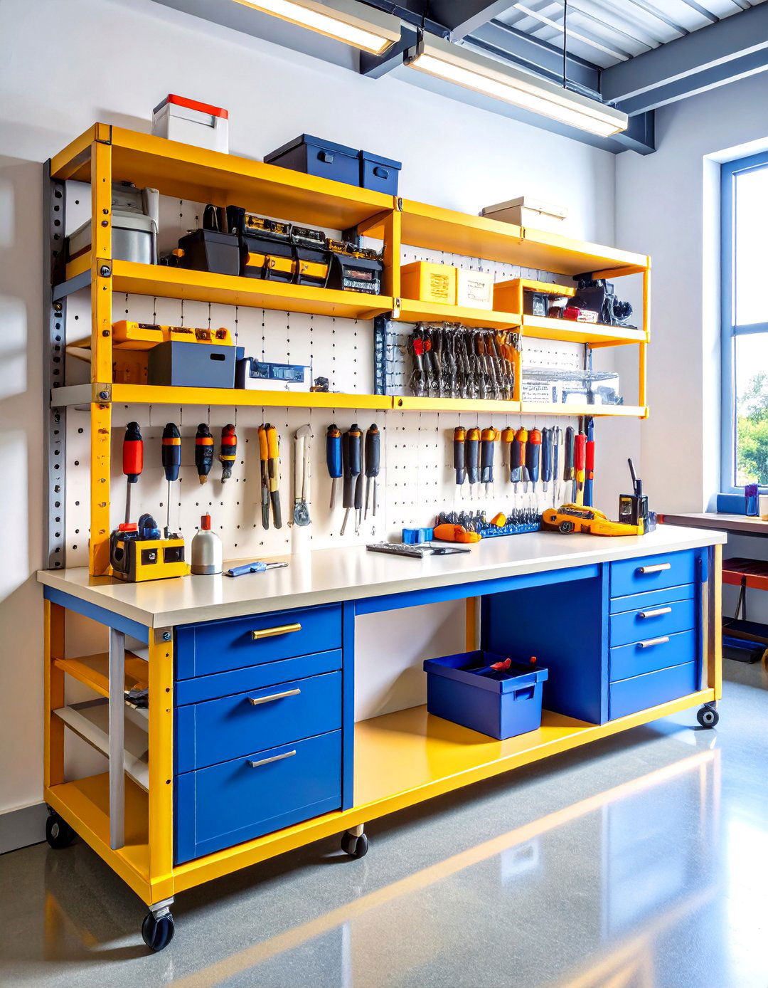 Flip Top Workbench Power Tool Storage - 20 Power Tool Storage Ideas