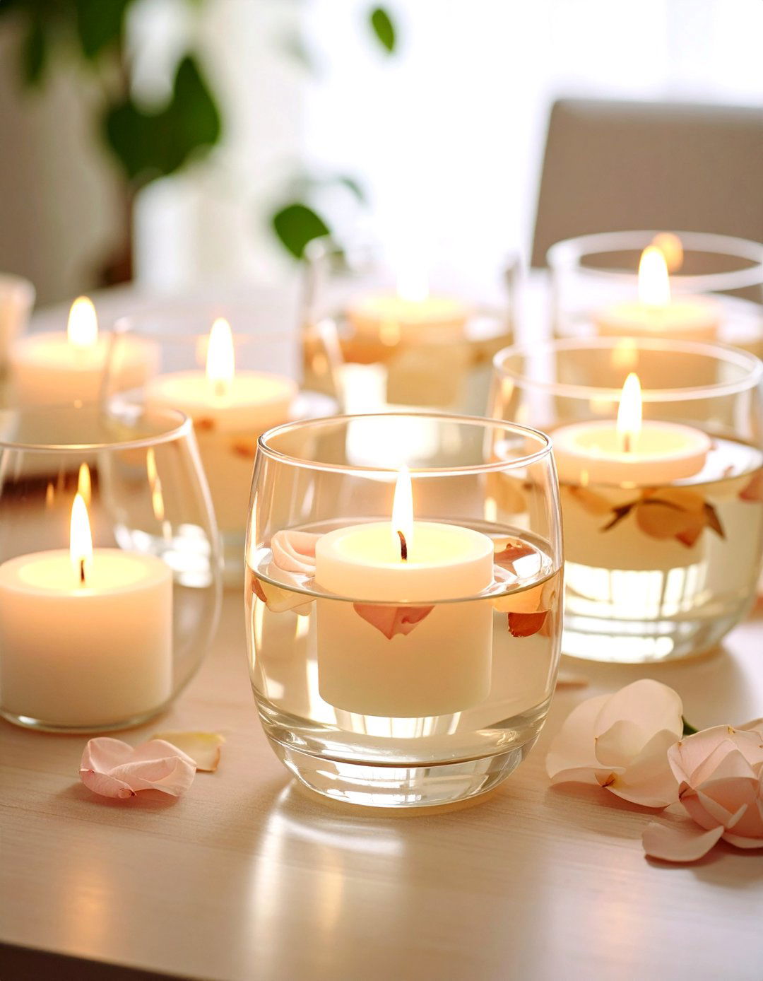 Floating Candle Centerpieces - 20 Centerpiece Ideas