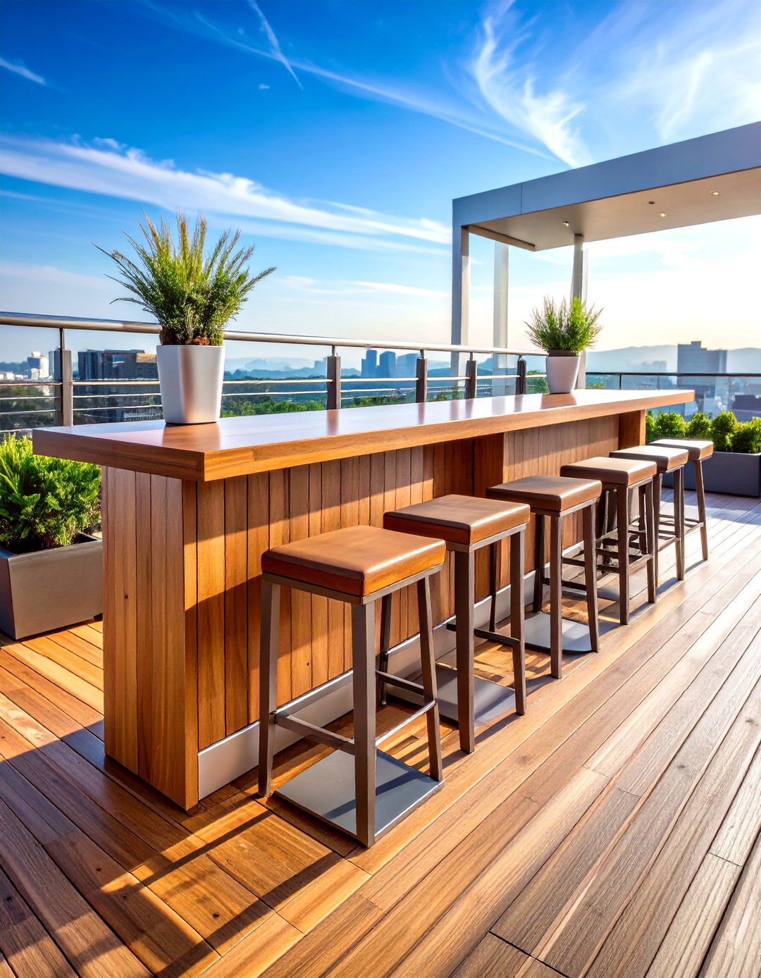 Floating Cantilever Bench - 20 Built-in Deck Bench Ideas and Designs