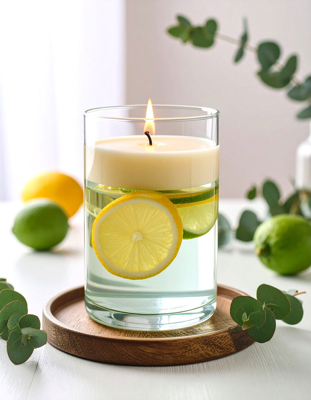 Floating Citrus Slices with Fragrant Greenery - 20 Floating Wedding Centerpiece Ideas
