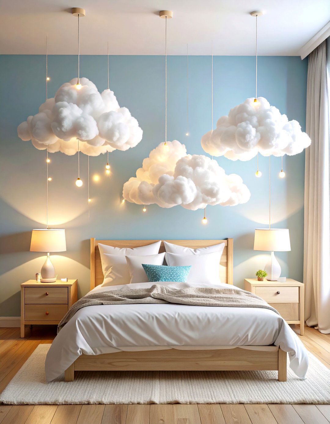 Floating Cloud Themed Bedroom Installations - 20 Cloud Themed Bedroom Ideas