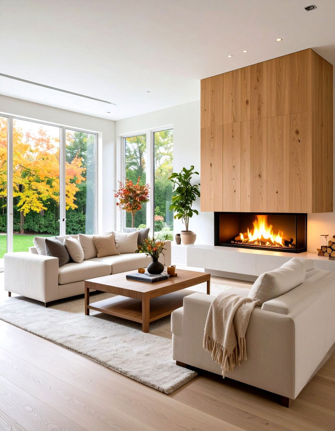Floating Corner Gas Fireplace Design with Contemporary Appeal - 20 Corner Gas Fireplace Ideas
