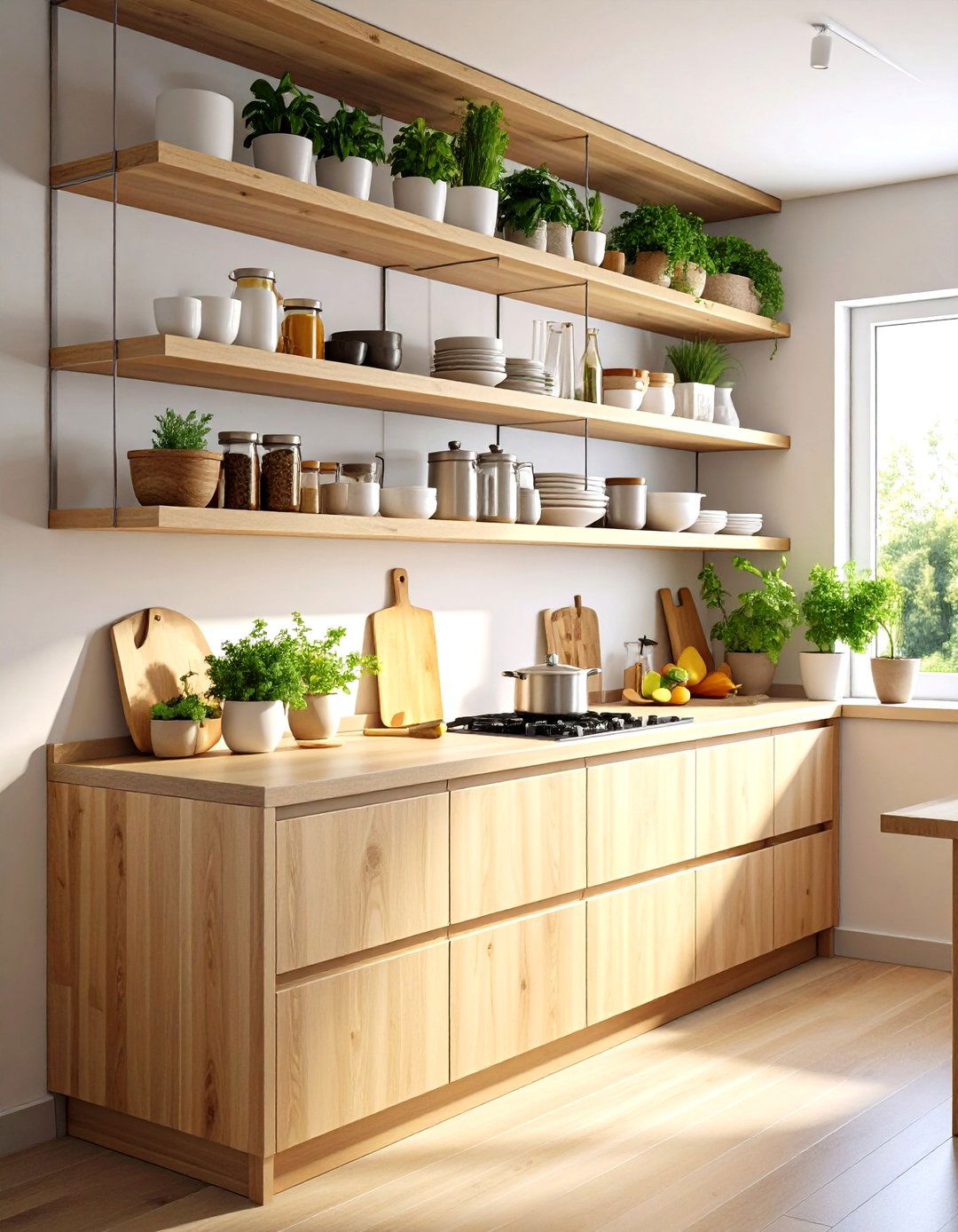 Floating Corner Shelf Kitchen Display - 20 Corner Shelf Ideas