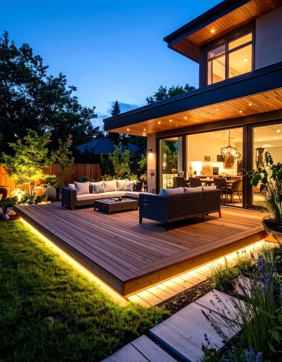 Floating Deck Outdoor Living Room - 20 Outdoor Living Room Ideas