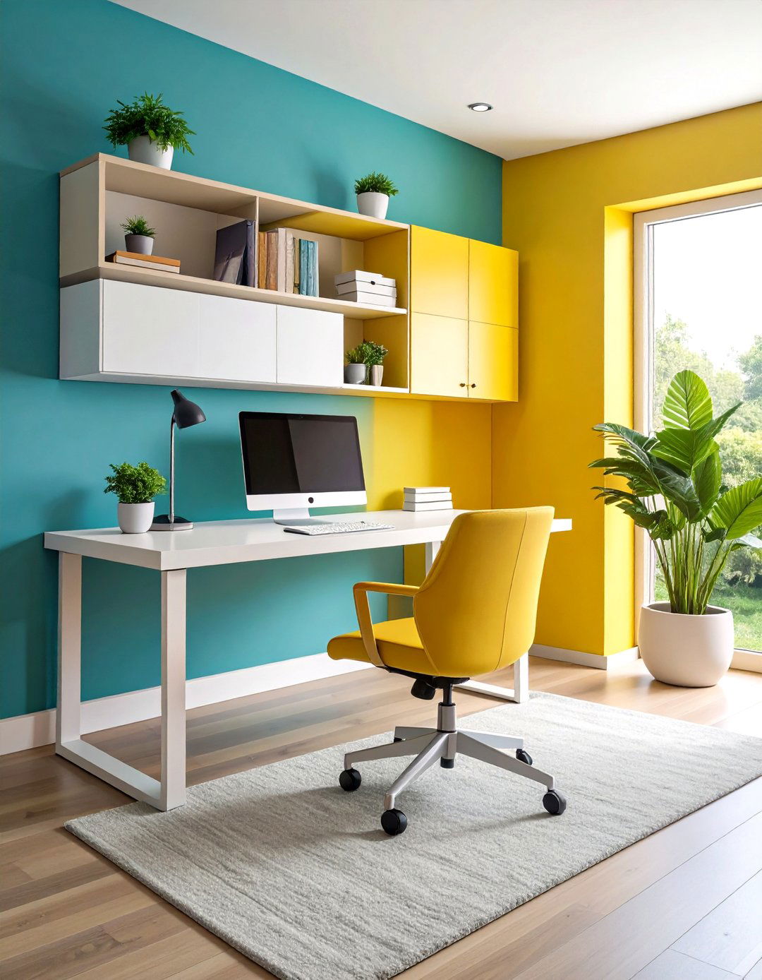 Floating Desk Home Office - 20 Home Office Ideas for Her
