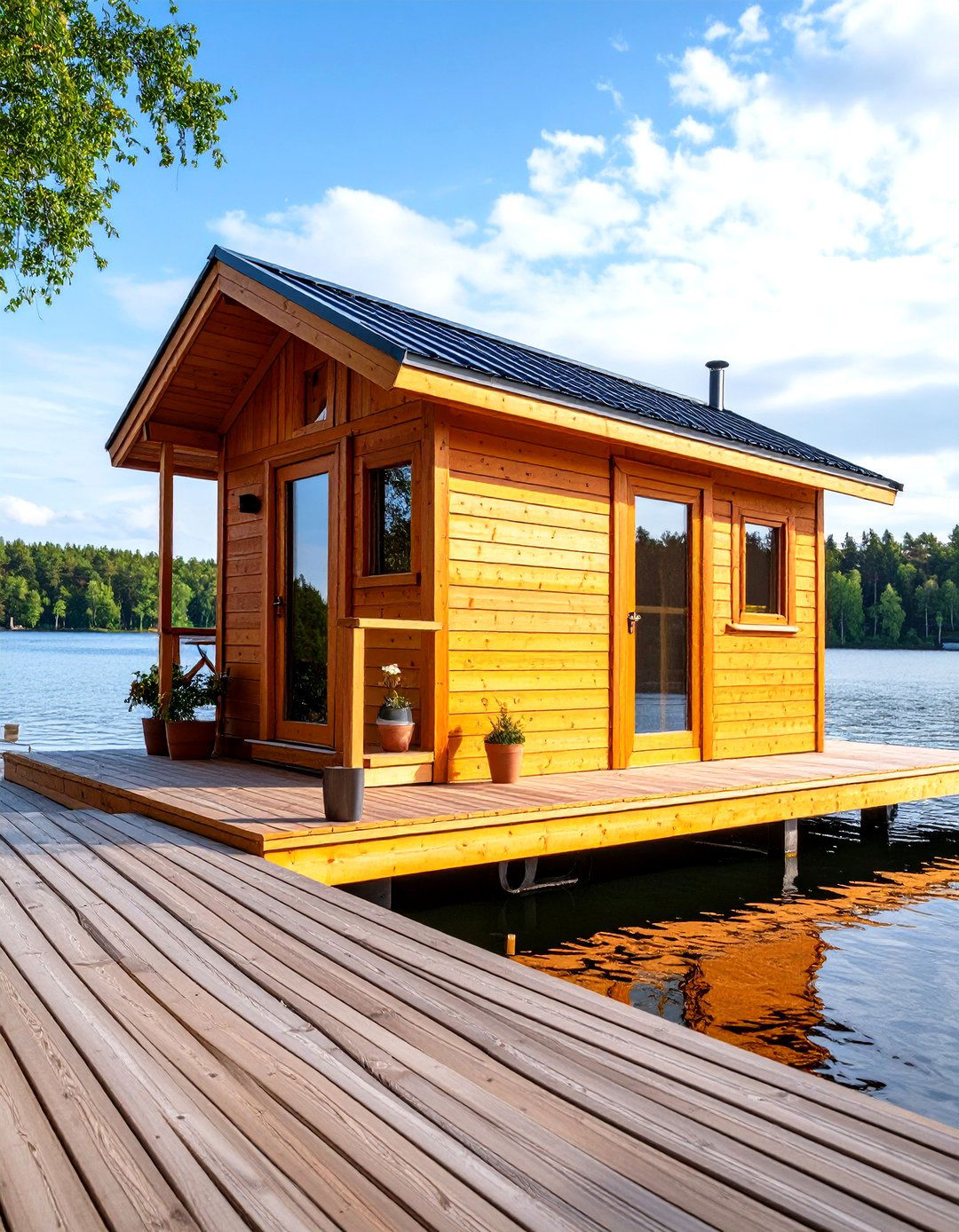 Floating Dock Outdoor Sauna - 20 Outdoor Sauna Ideas