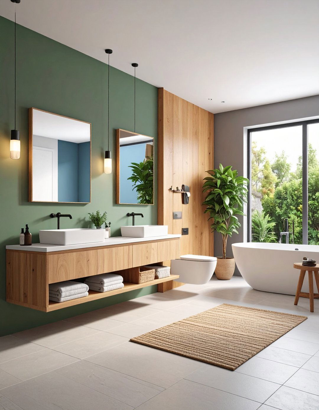 Floating Fixtures - 20 Scandinavian Bathroom Ideas