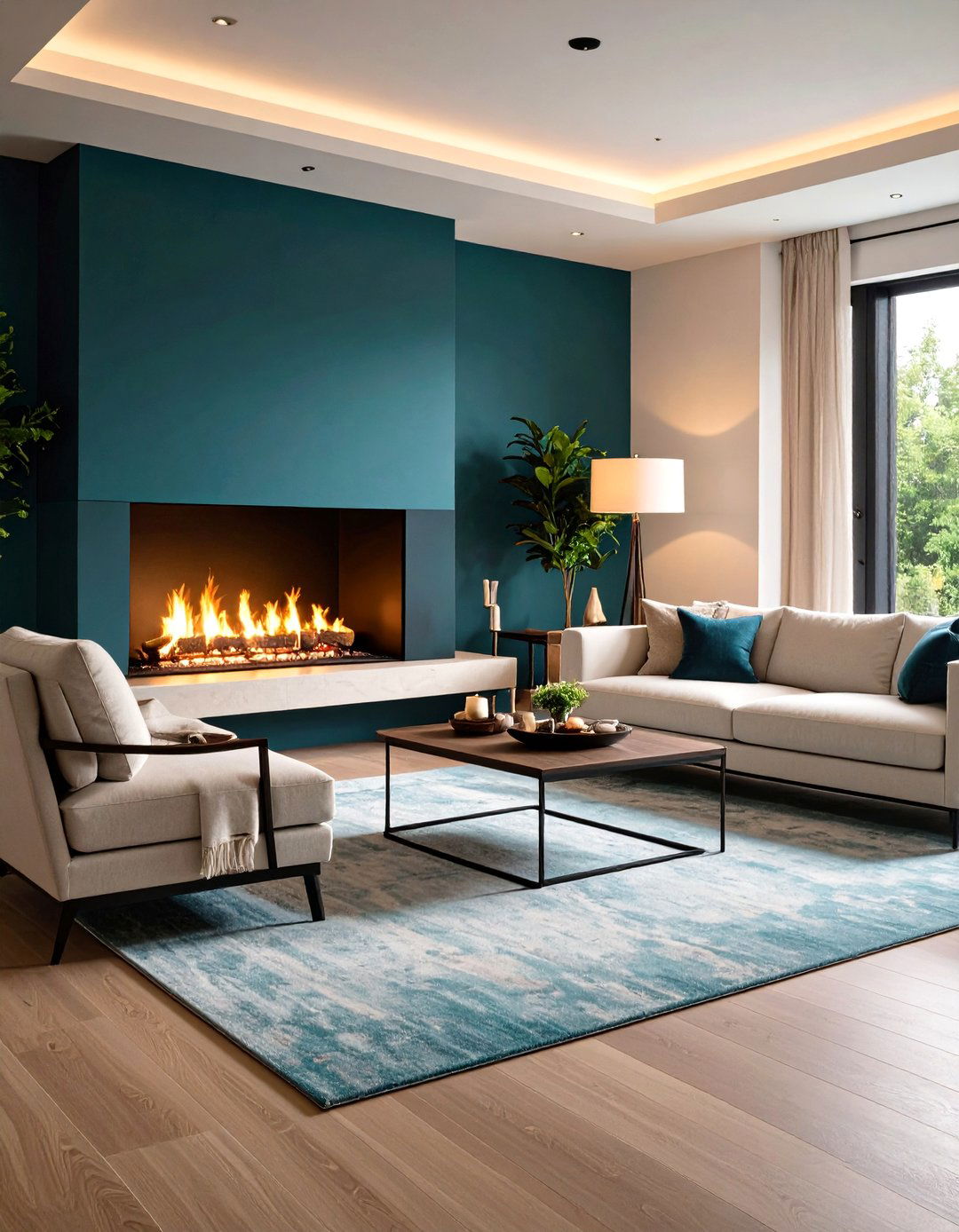 Floating Furniture Fireplace Seating Layout - 20 Fireplace Seating Ideas