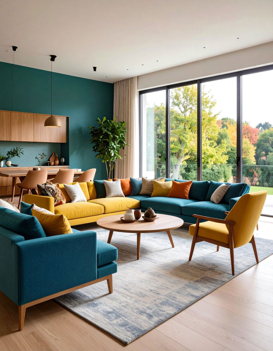 Floating Furniture Layout - 20 Simple Living Room Ideas