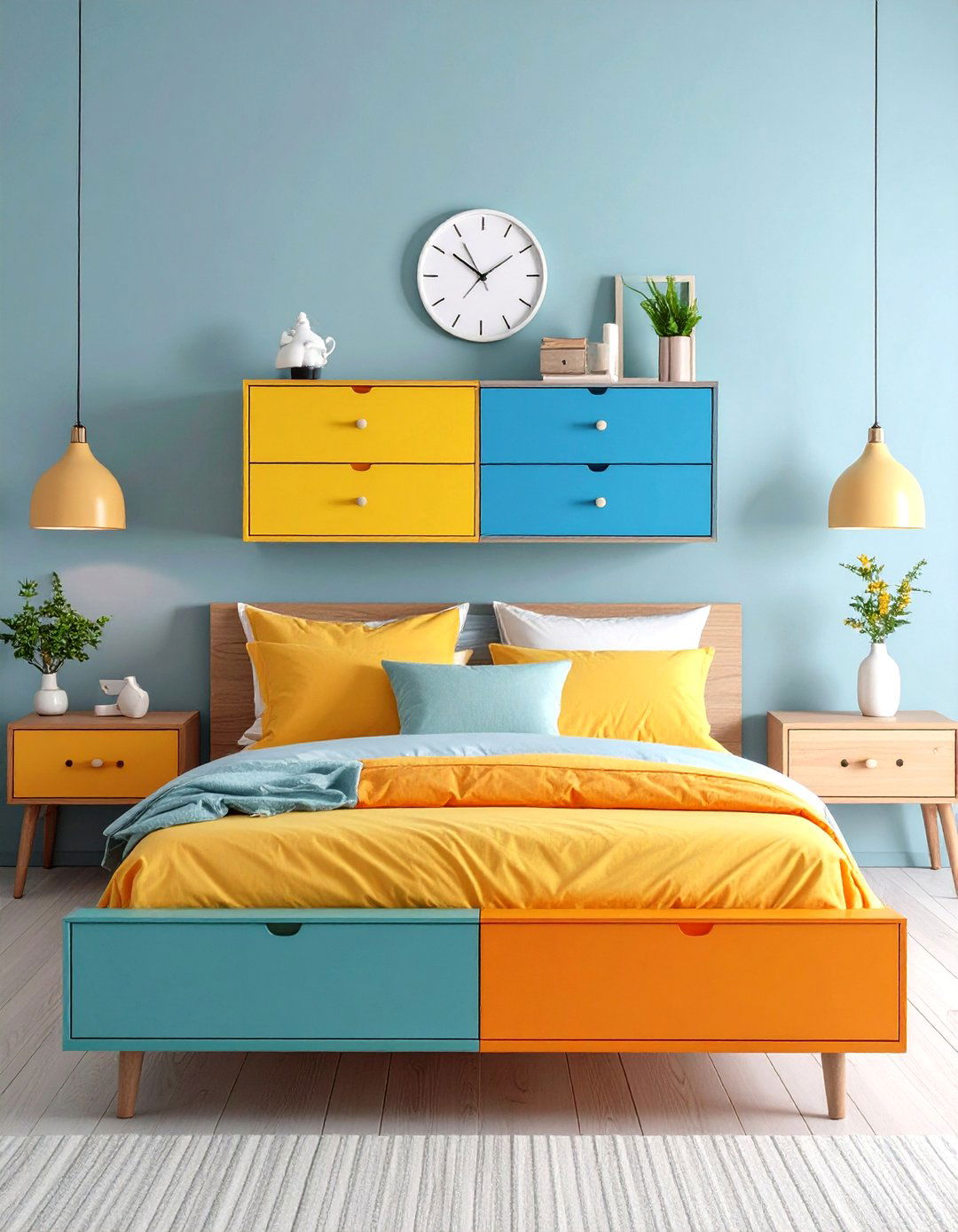 Floating Nightstands - 20 Small Bedroom Ideas