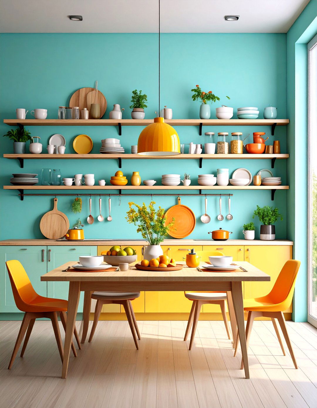 Floating Shelves for Decor and Storage - 20 Small Dining Room Ideas