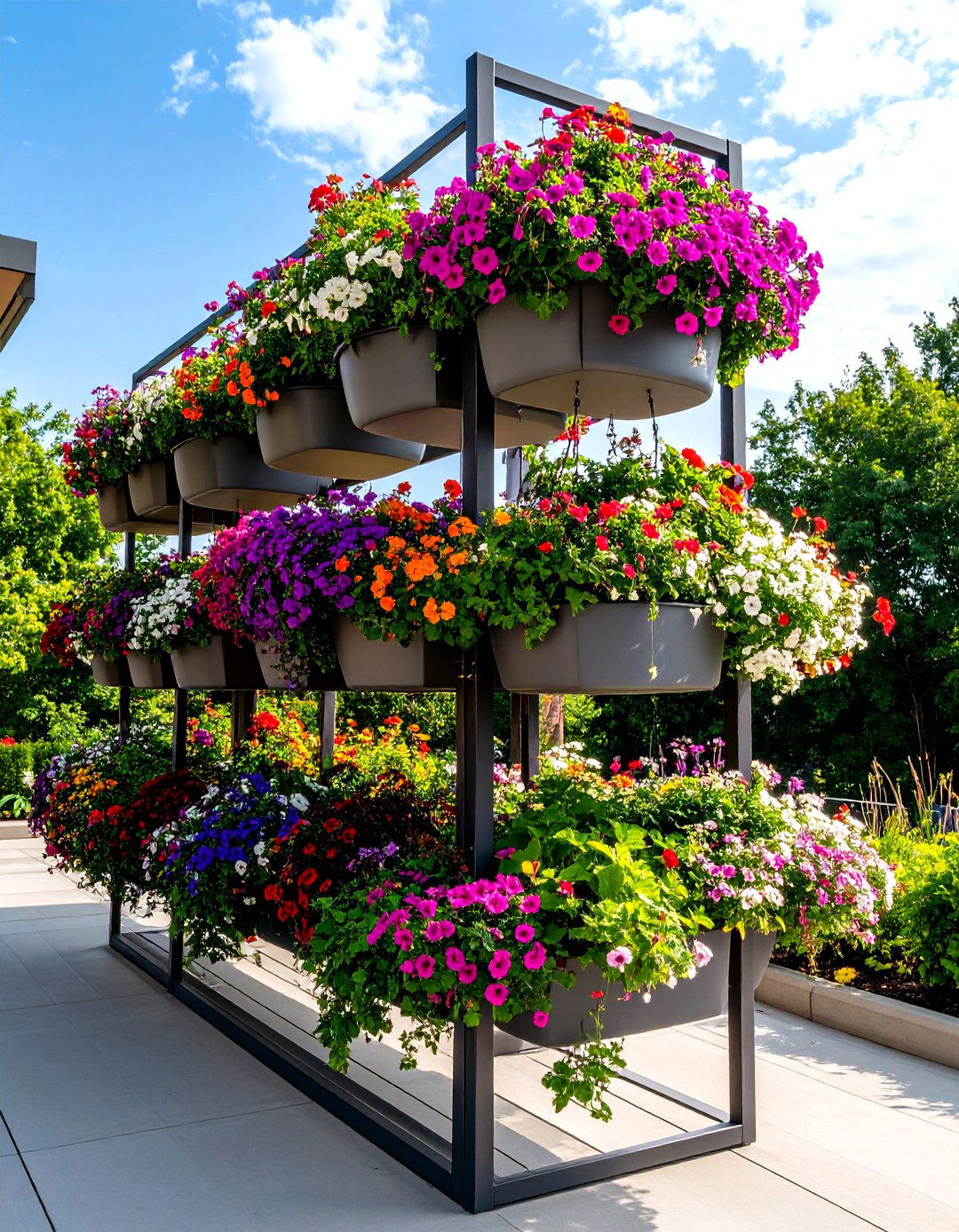 Floating Tiered Planters - 20 Tiered Garden Ideas