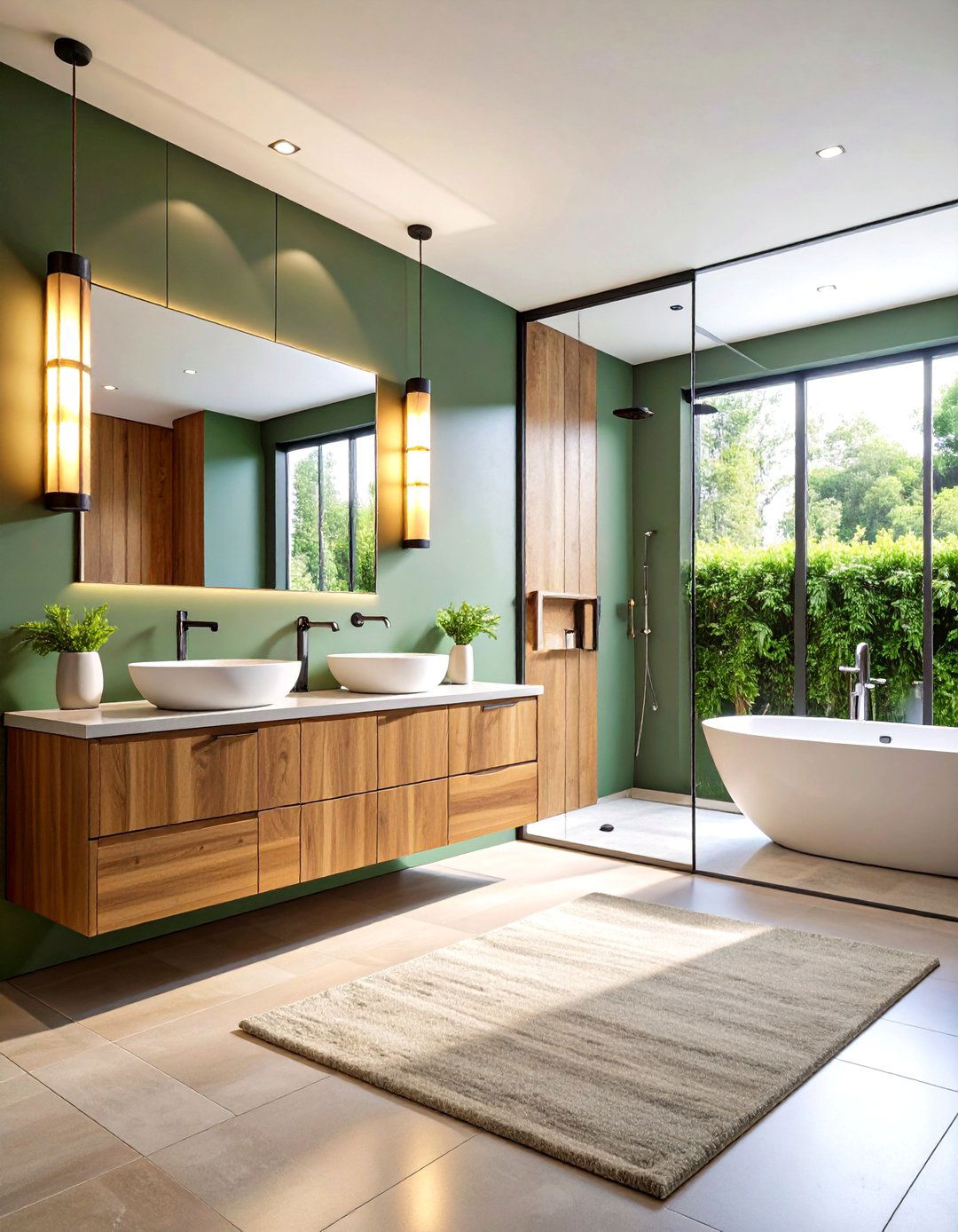 Floating Vanity Integration - 20 Tub-shower Combo Ideas