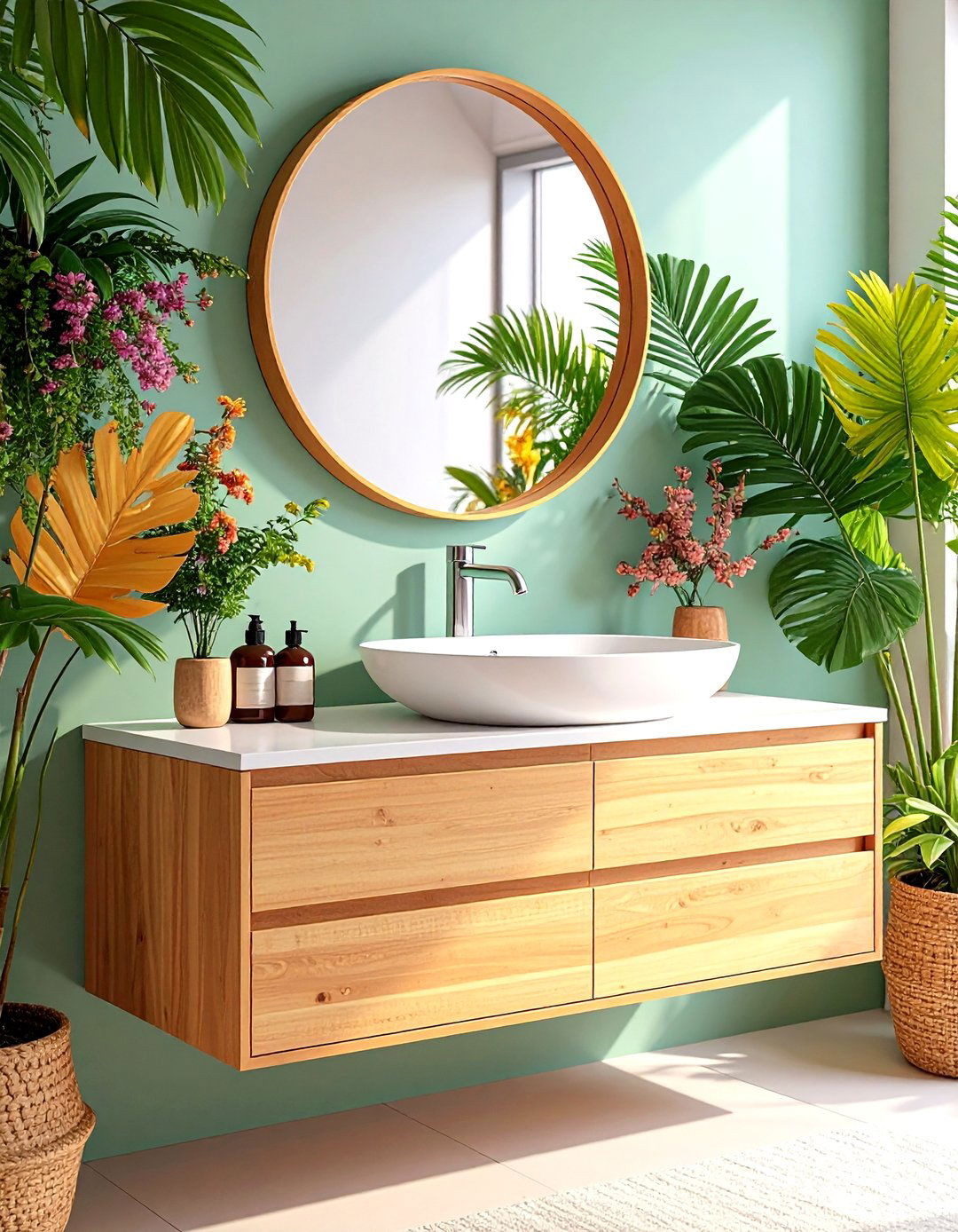 Floating Vanity Sinks - 20 Small Bathroom Sink Ideas