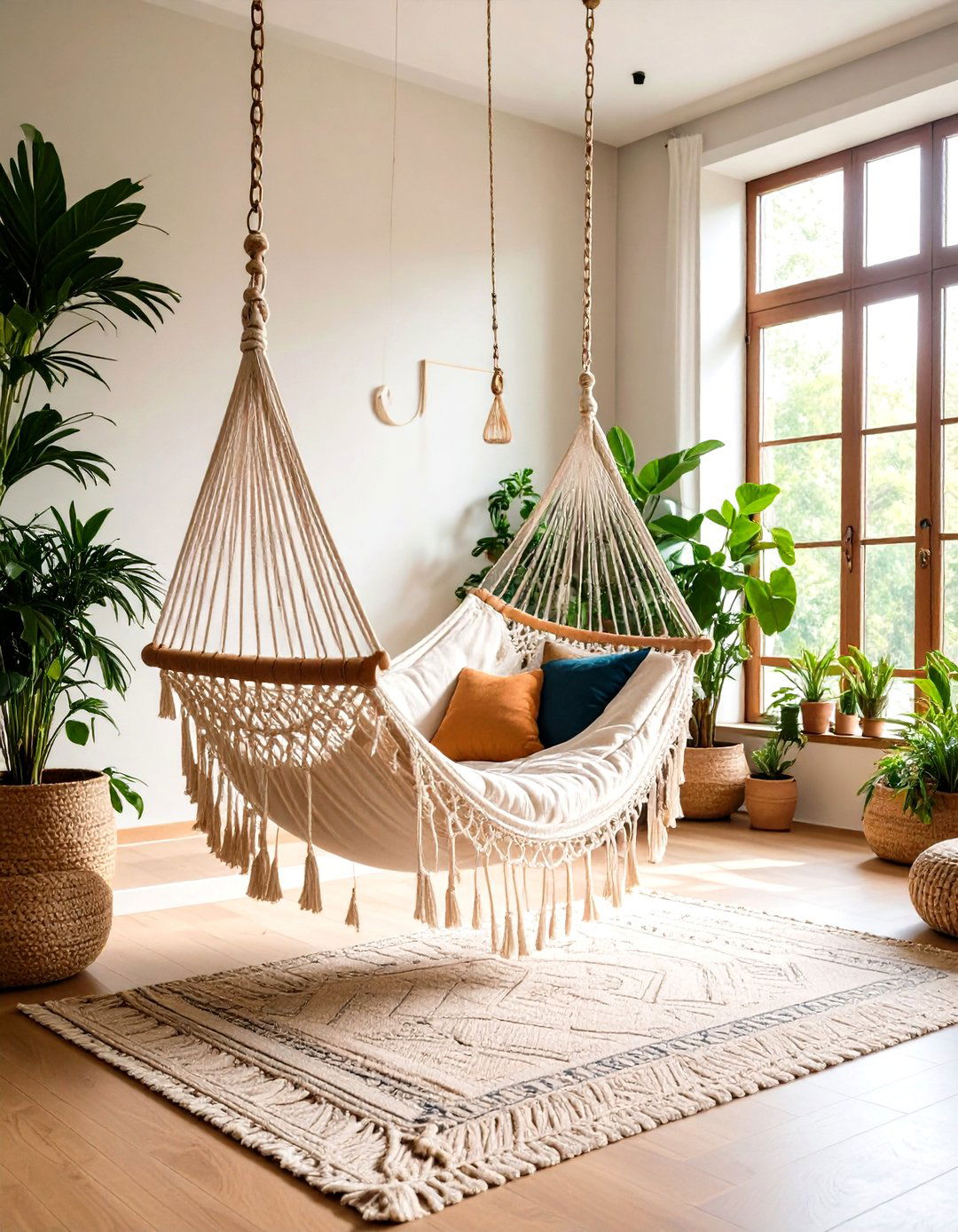 Floor Seating Hammock Chairs for Gentle Sway - 20 Floor Seating Ideas