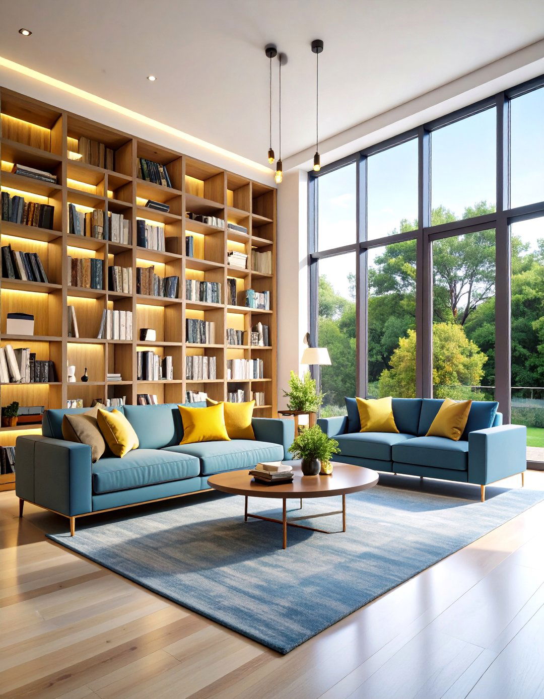 Floor to Ceiling Bookcases Around Window Design - 20 Bookcases Around Window Design Ideas