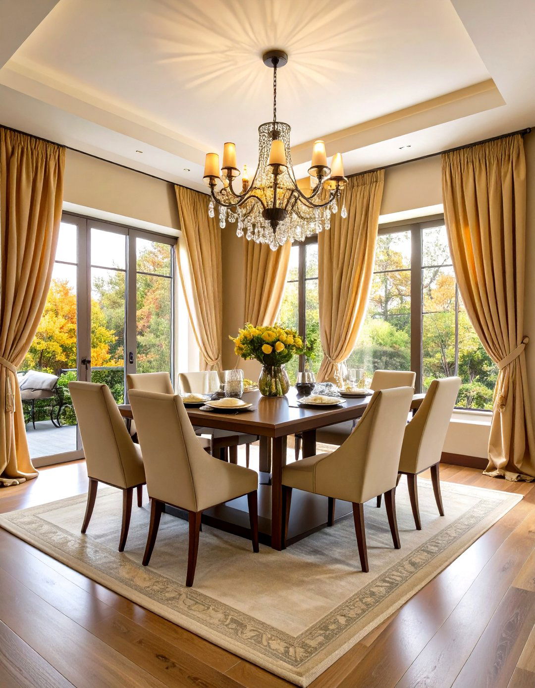 Floor to Ceiling Dining Room Drapes - 20 Dining Room Curtain Ideas