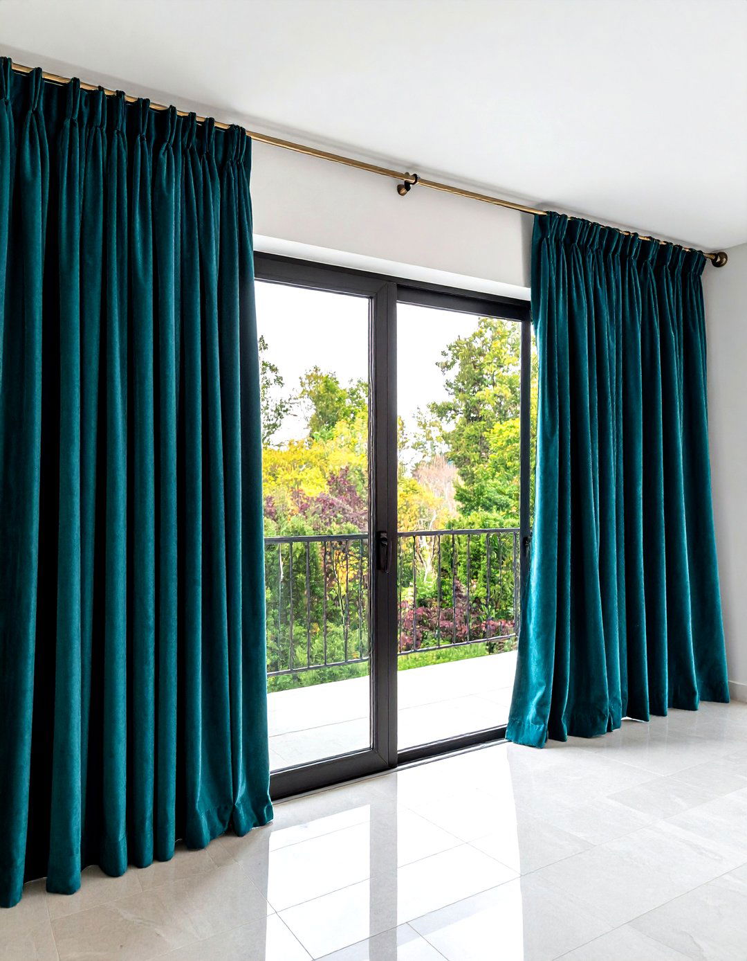 Floor to Ceiling Drapes - 20 Sliding Door Curtain Ideas