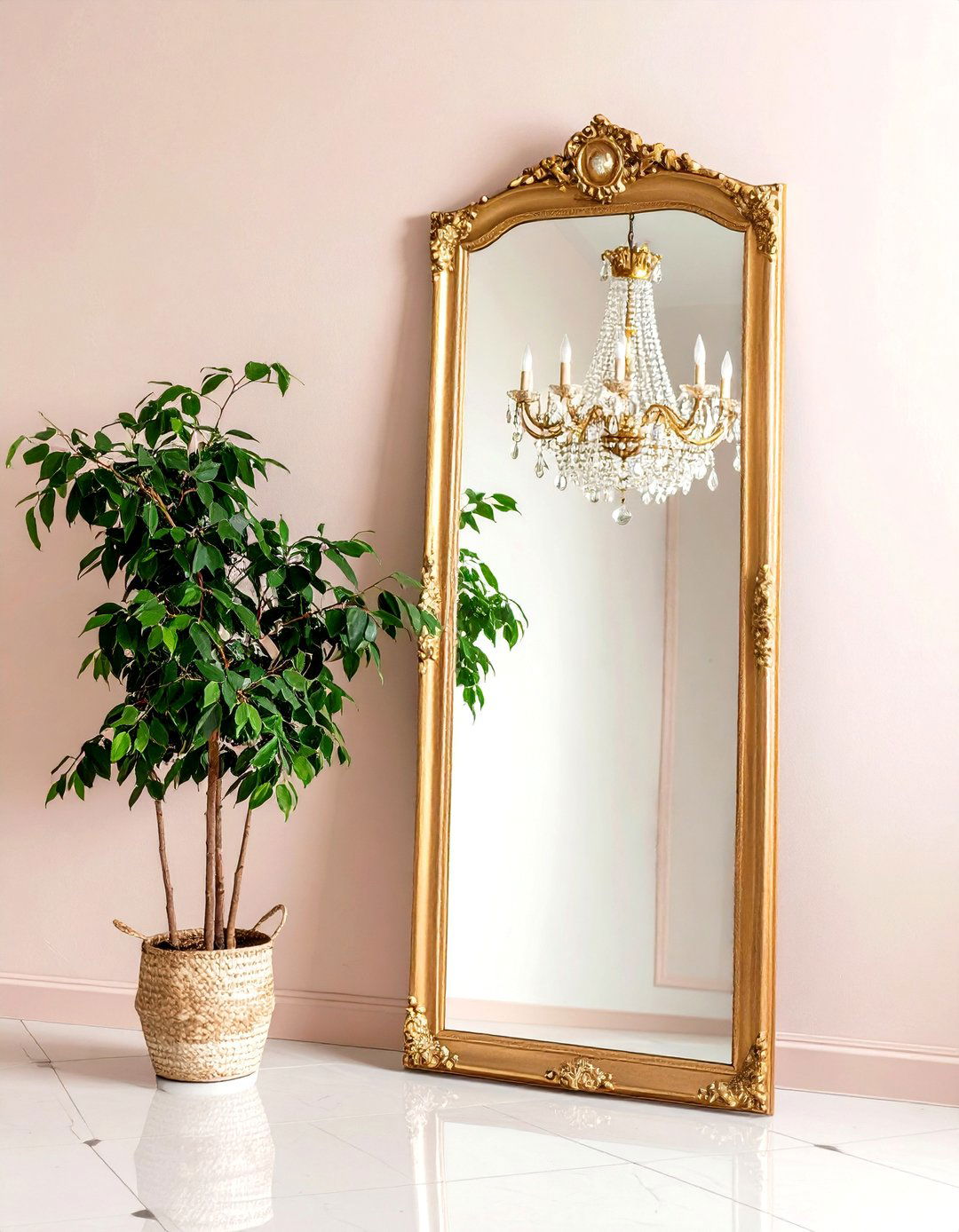Floor to Ceiling Mirrors Expand Glam Interior Design Spaces - 20 Glam Interior Design Ideas