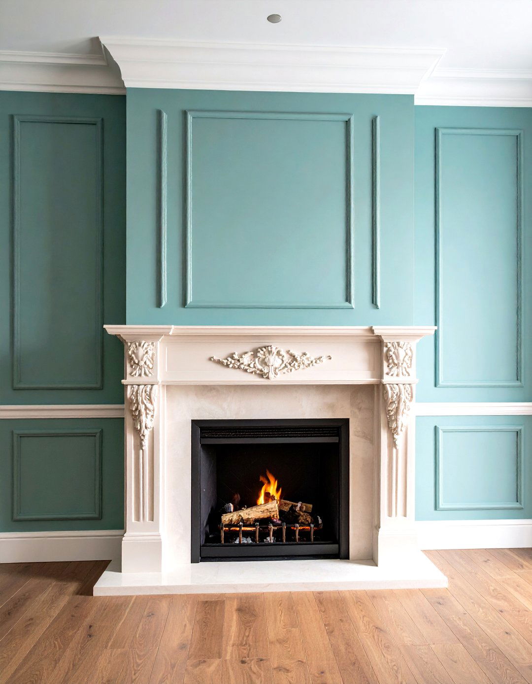 Floor to Ceiling Stucco Fireplace - 20 Stucco Fireplace Ideas
