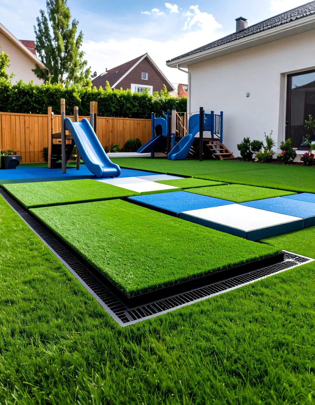 Florida Backyard Artificial Turf Play Zone for Kids and Pets - 20 Florida Backyard Ideas