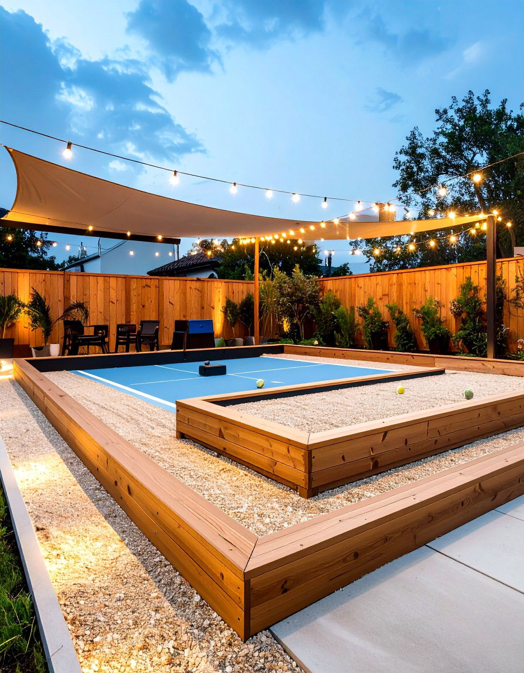 Florida Backyard Convertible Bocce and Cornhole Court - 20 Florida Backyard Ideas