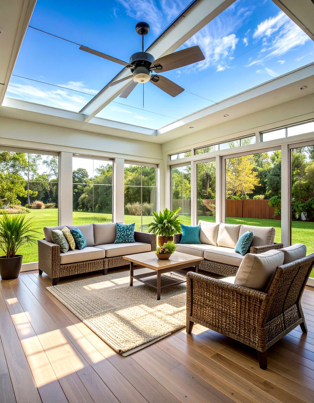 Florida Backyard Screened Lanai Living Room - 20 Florida Backyard Ideas