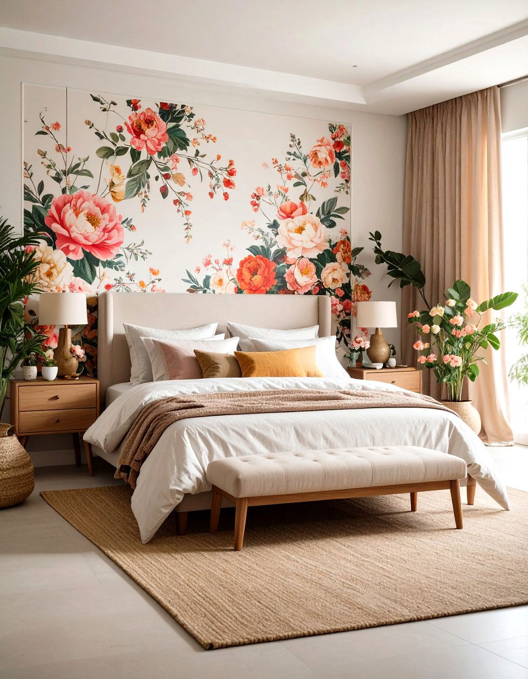 Flourish with Floral Wallpaper - 20 Grandmillennial Style Bedroom Ideas