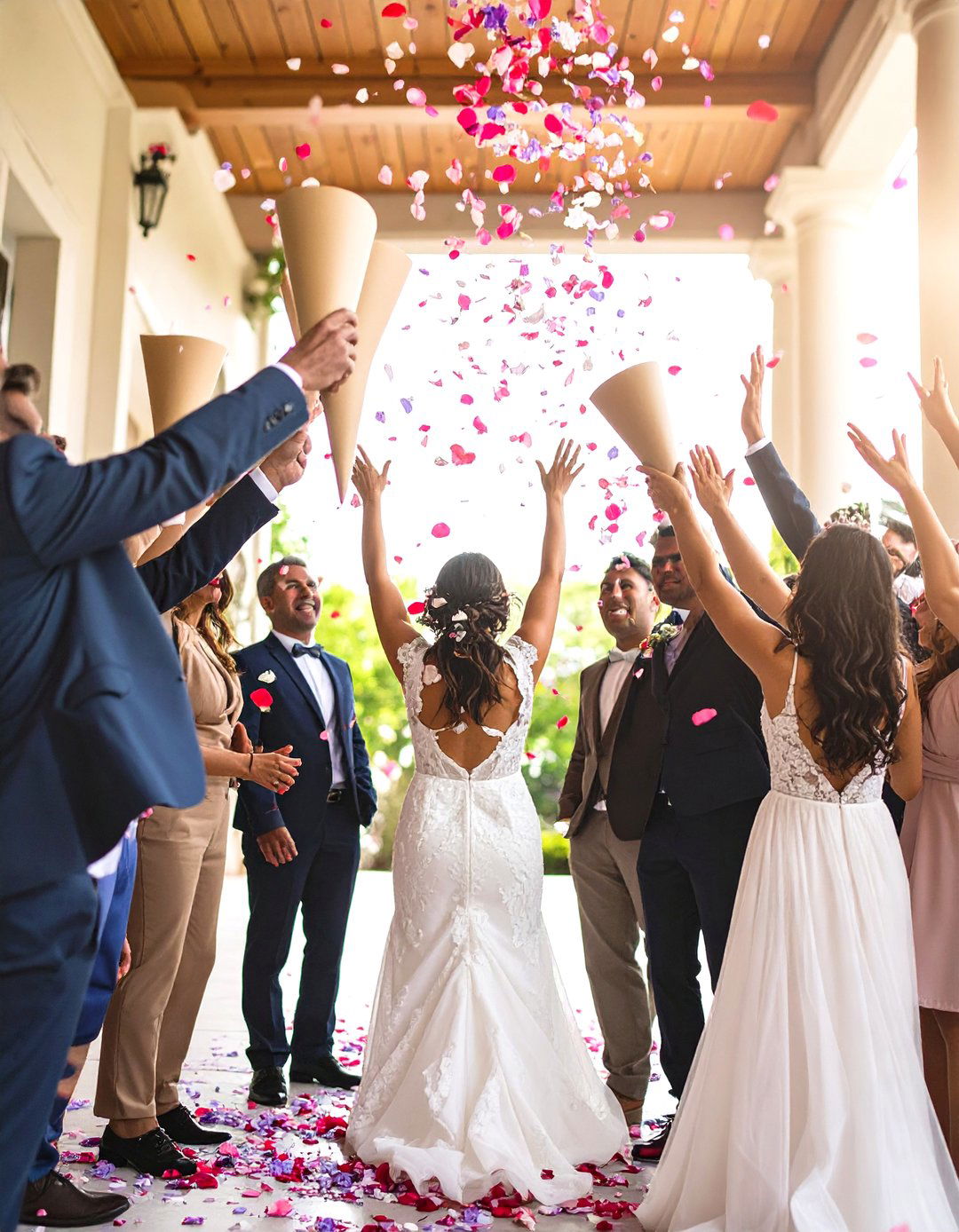 Flower Petal Toss for a Fluttering Farewell - 20 Fairytale Wedding Ideas