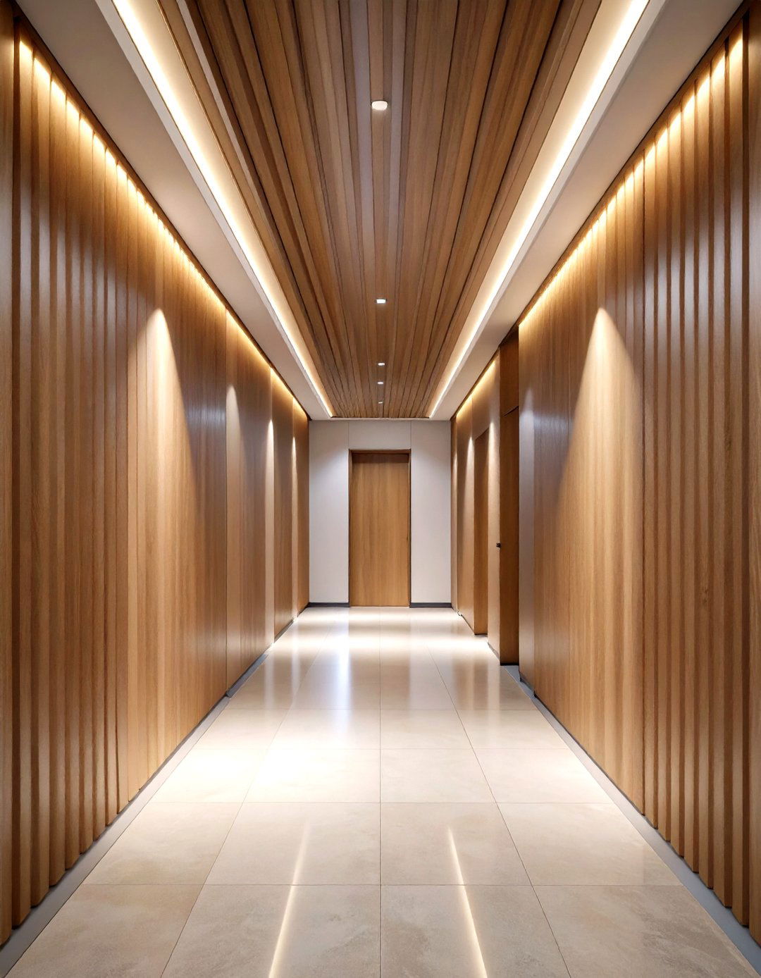 Fluted Wood Half Wall Paneling for Subtle Texture - 20 Half Wall Paneling Ideas