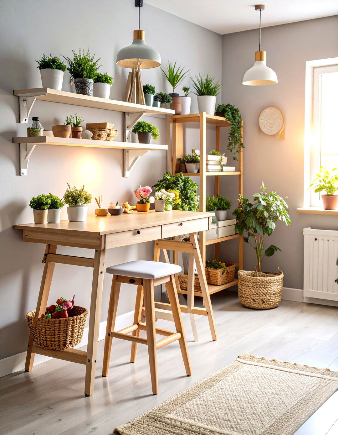 Fold Away Craft Table That Saves Space - 20 Craft Room Ideas
