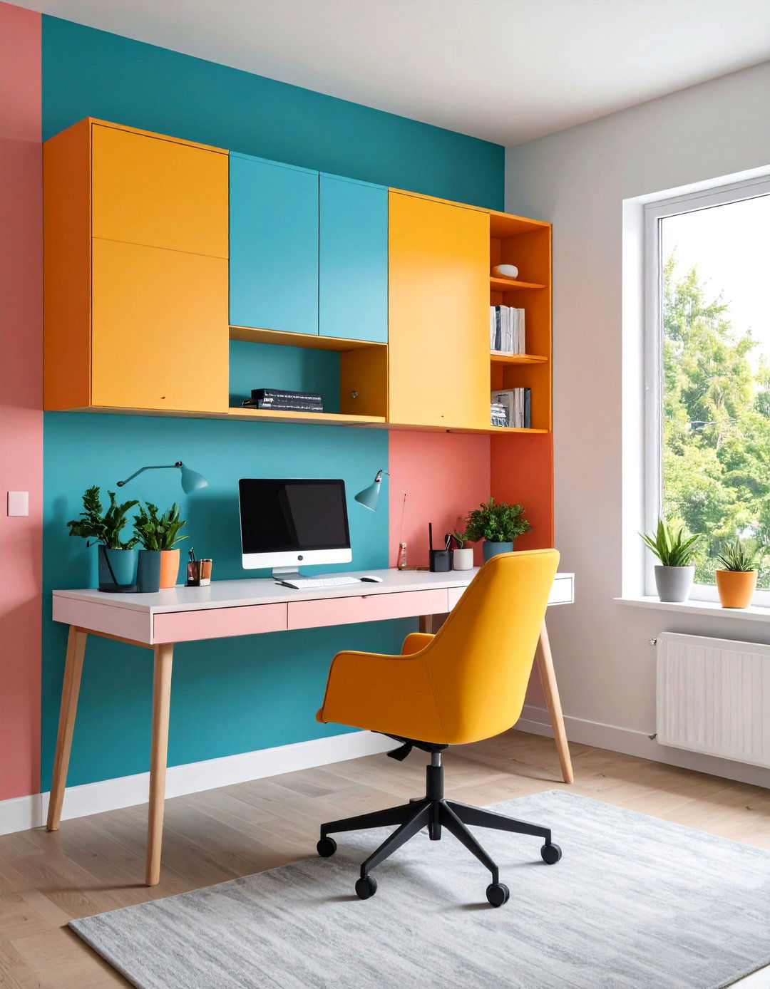 Fold Down Desk - 20 Small Apartment Ideas for Guys