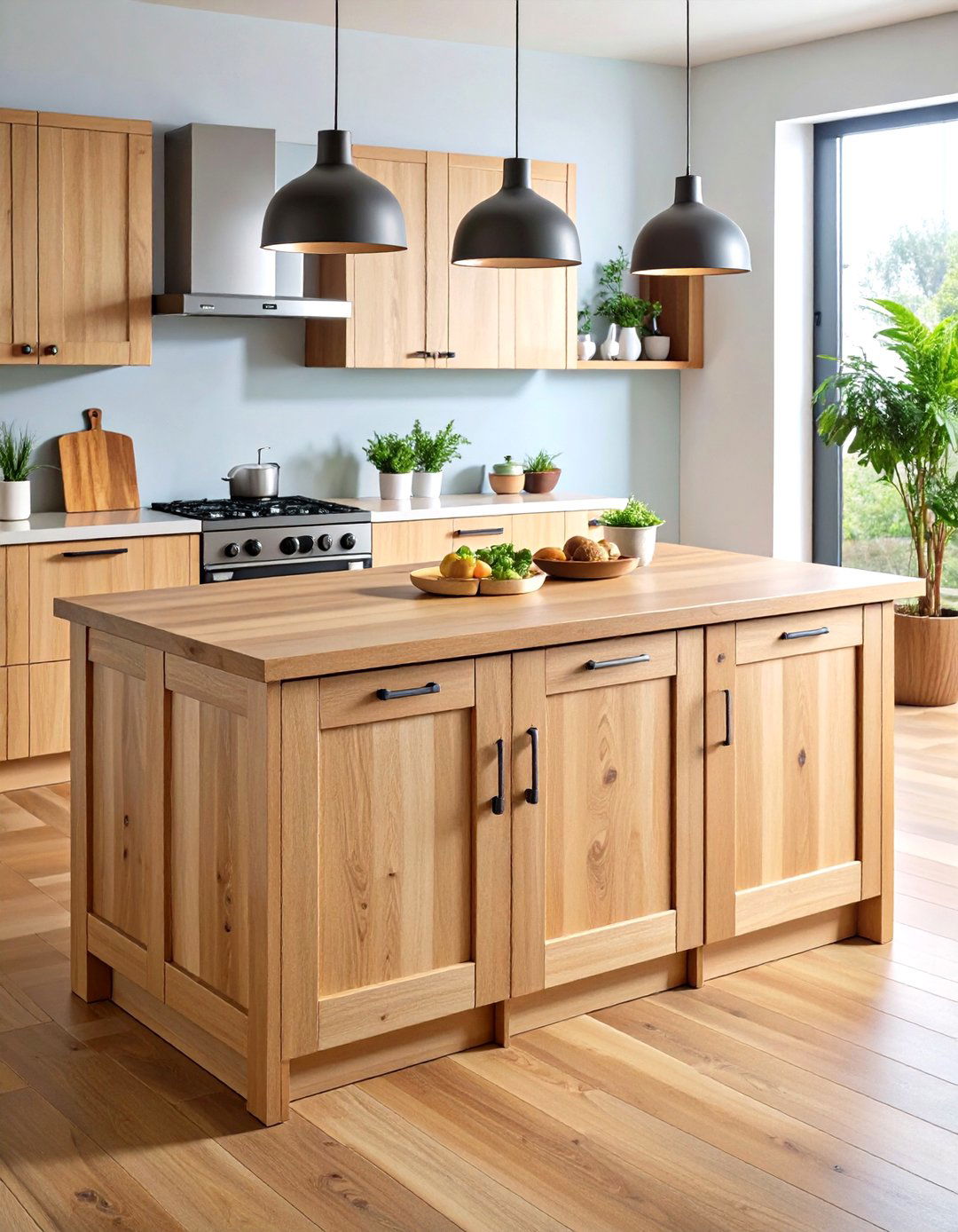 Fold Down Leaf Island - 20 Small Kitchen Island Ideas