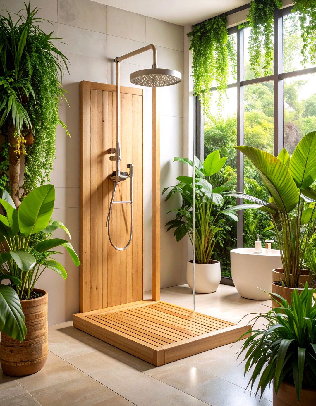 Fold Down Shower Seat Adds Rest Without Clutter - 20 Handicap Bathroom Ideas