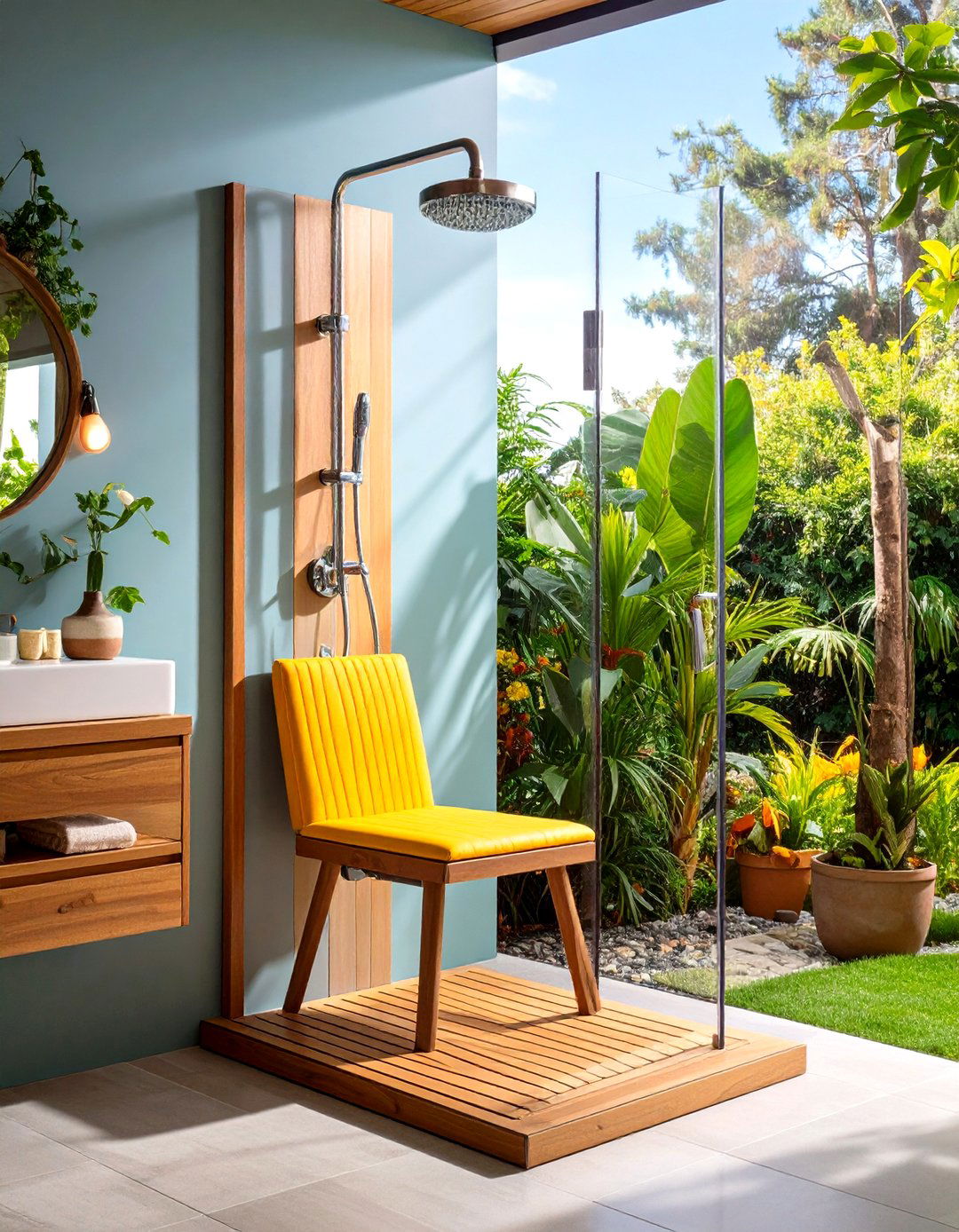 Fold Down or Collapsible Seat - 20 Small Shower Ideas