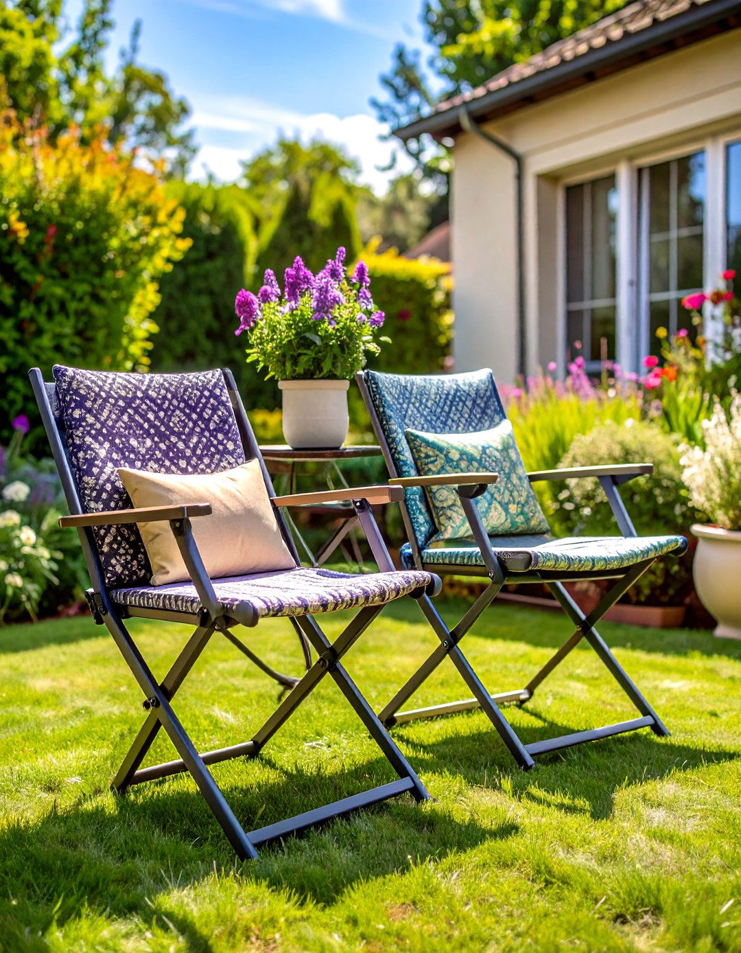 Folding Garden Chairs Space Saving Portable Garden Seating - 20 Garden Seating Ideas