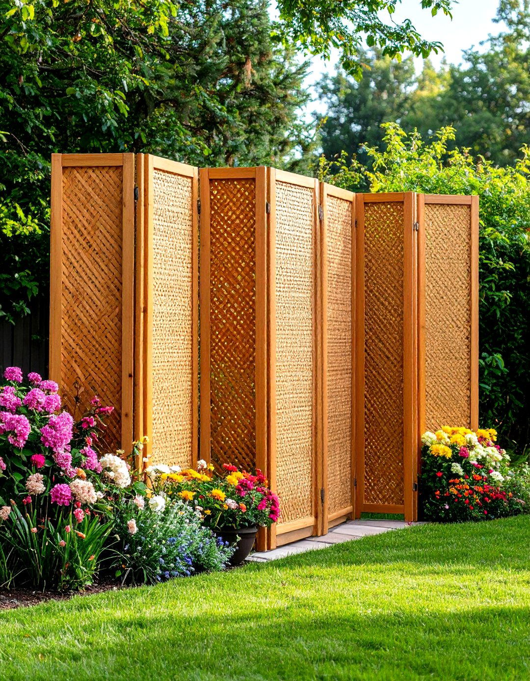 Folding Panel Garden Screening Flexibility - 20 Garden Screening Ideas