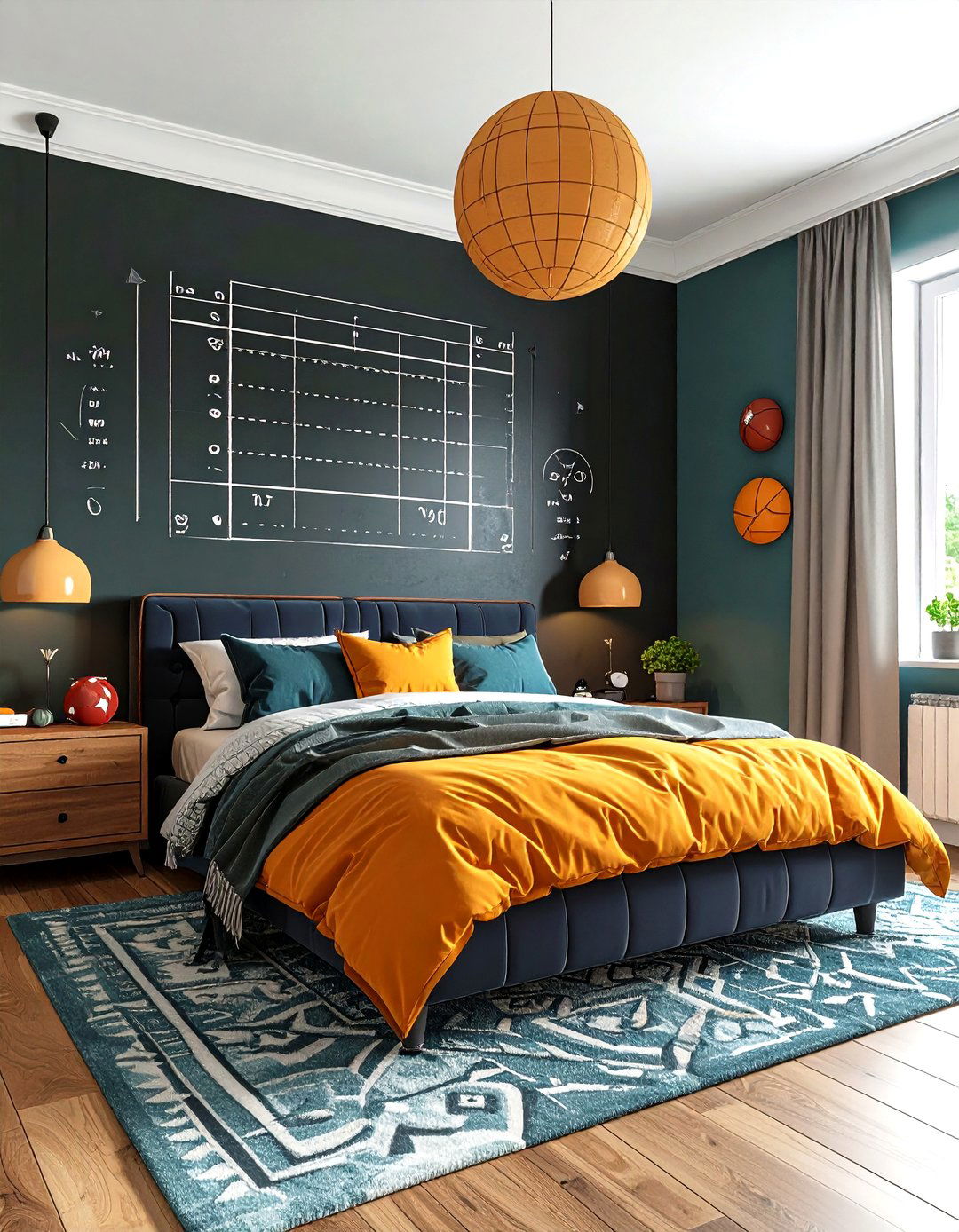 Football Room Decor Chalkboard Playbook Wall - 20 Football Room Decor Ideas