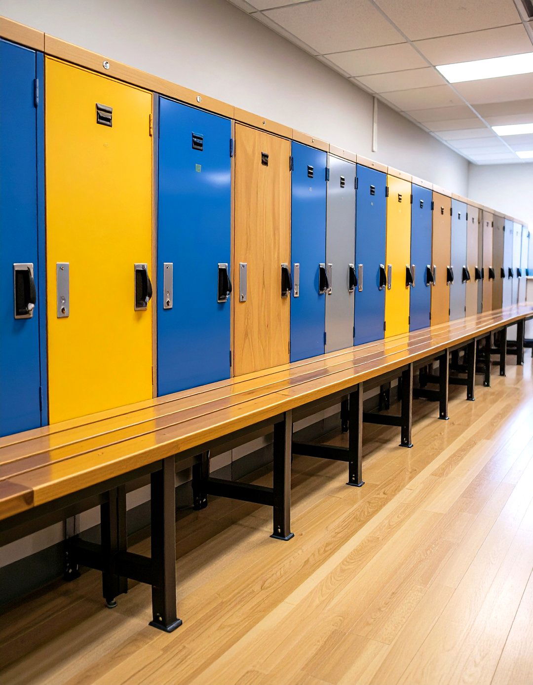 Football Room Decor Locker Bench Seating - 20 Football Room Decor Ideas
