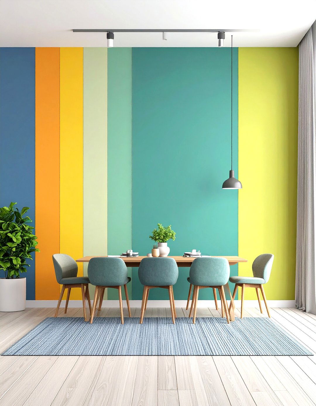 Football Room Decor Team Color Accent Wall - 20 Football Room Decor Ideas