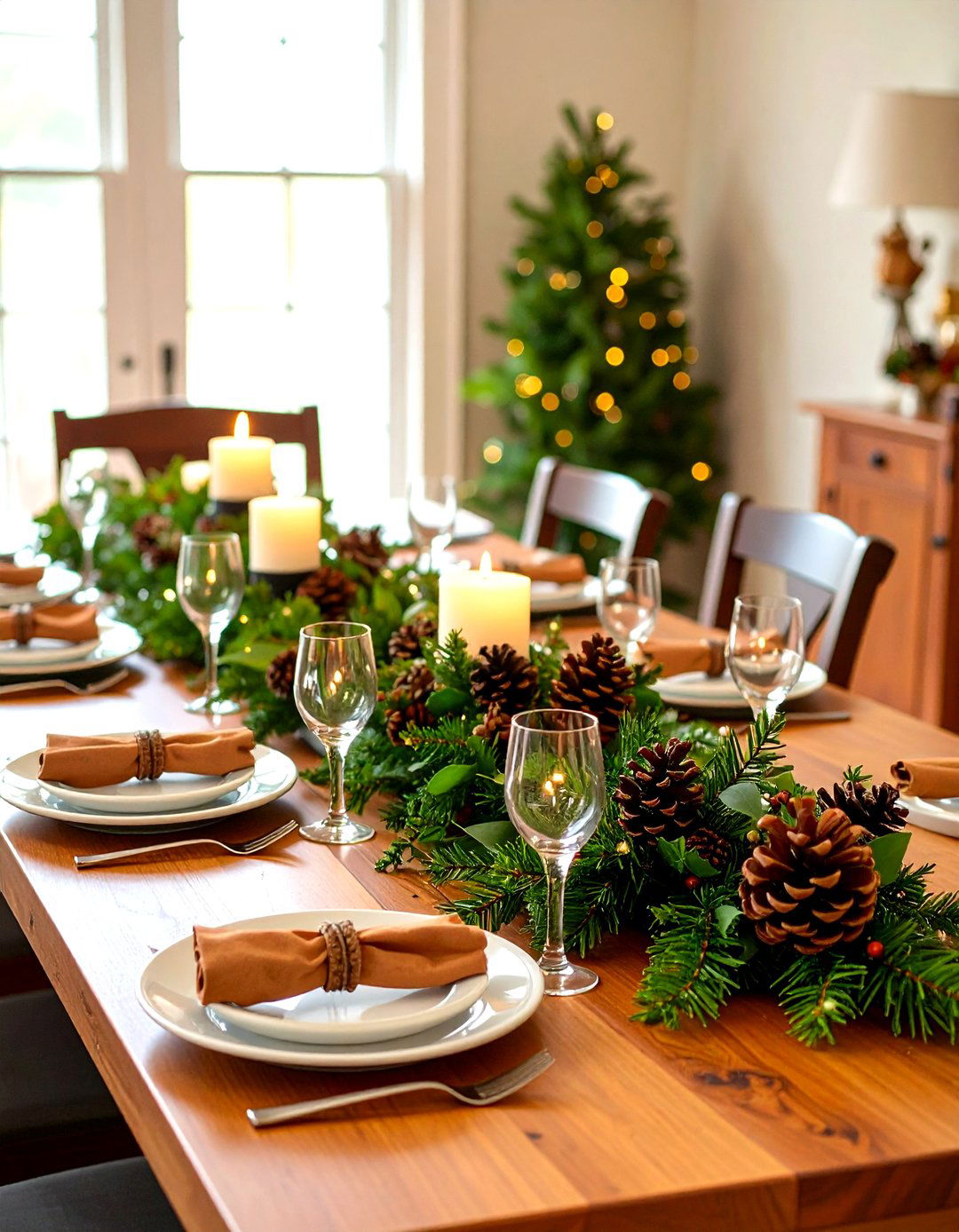 Foraged Greenery Friendsgiving Garland - 20 Friendsgiving Decor Ideas