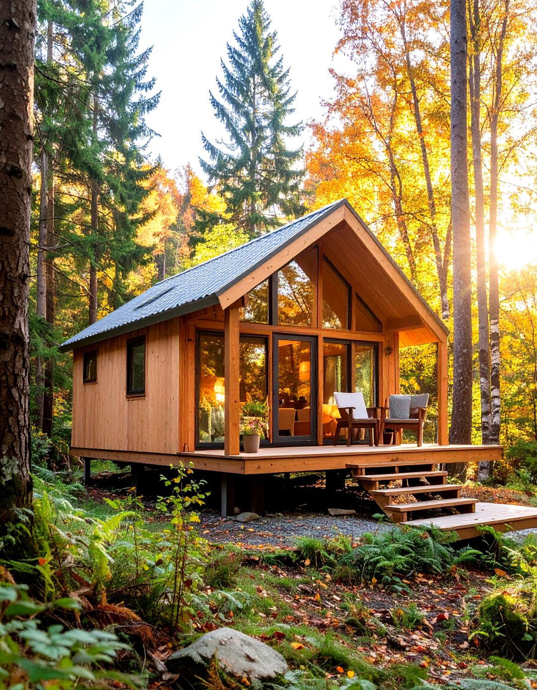 Forest Cabin Rustic Tiny House Integration - 20 Rustic Tiny House Ideas