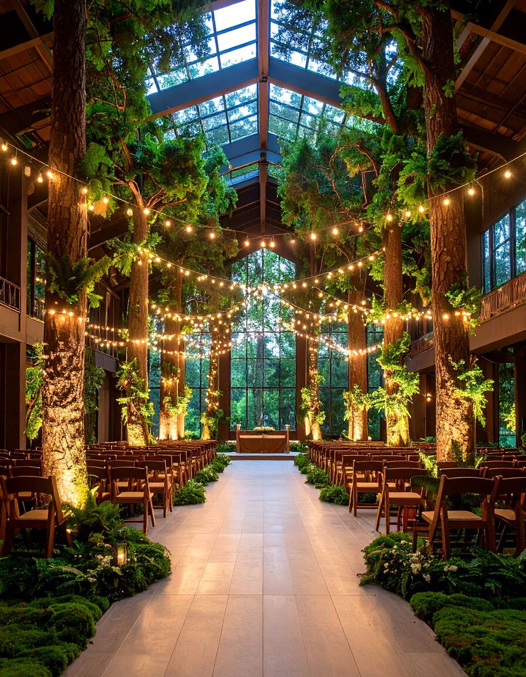 Forest Enchantment Wedding Decoration with Natural Woodland Elements - 20 Wedding Decoration Ideas